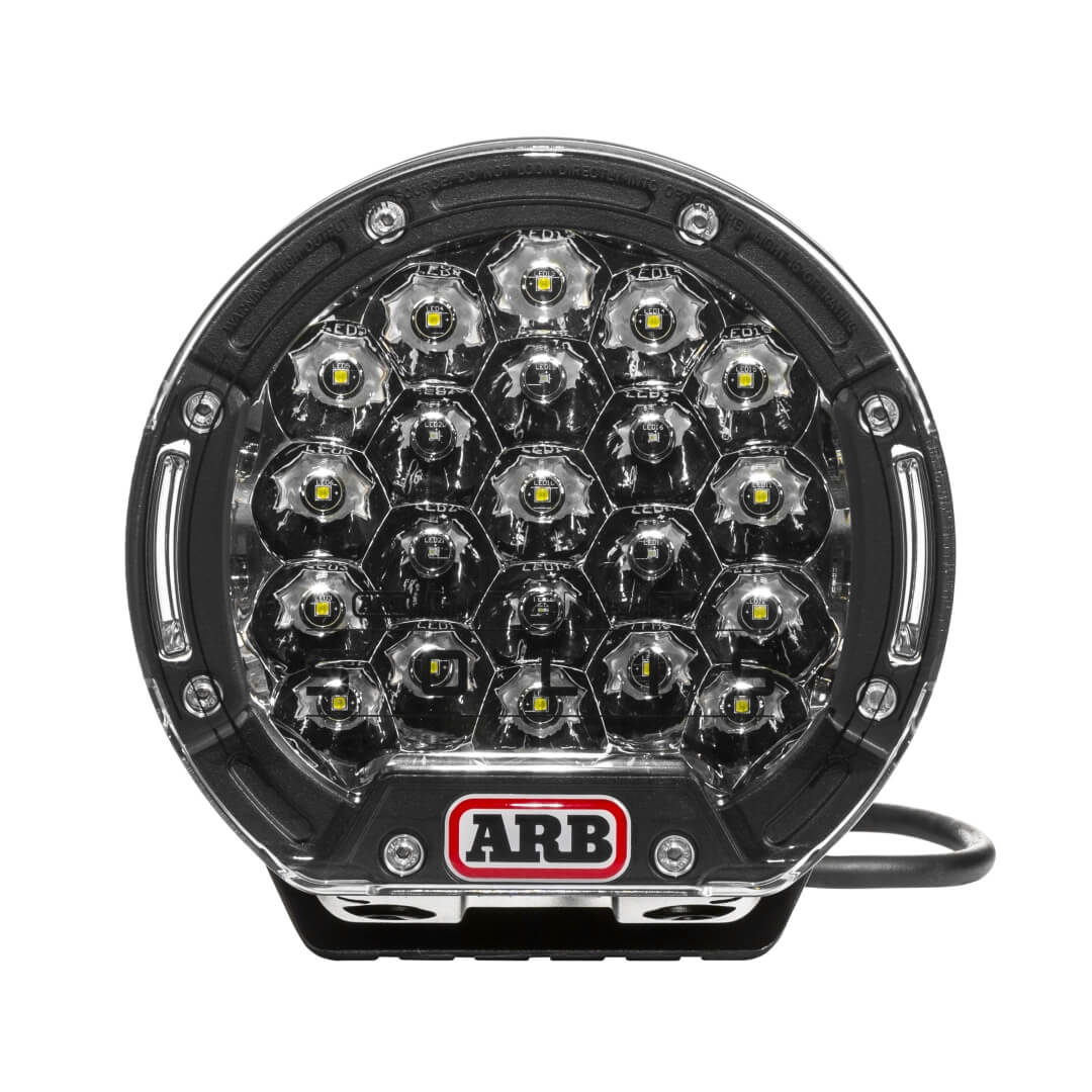 ARB Intensity Solis 21 Flood Driving Light showcasing Black Bezels.