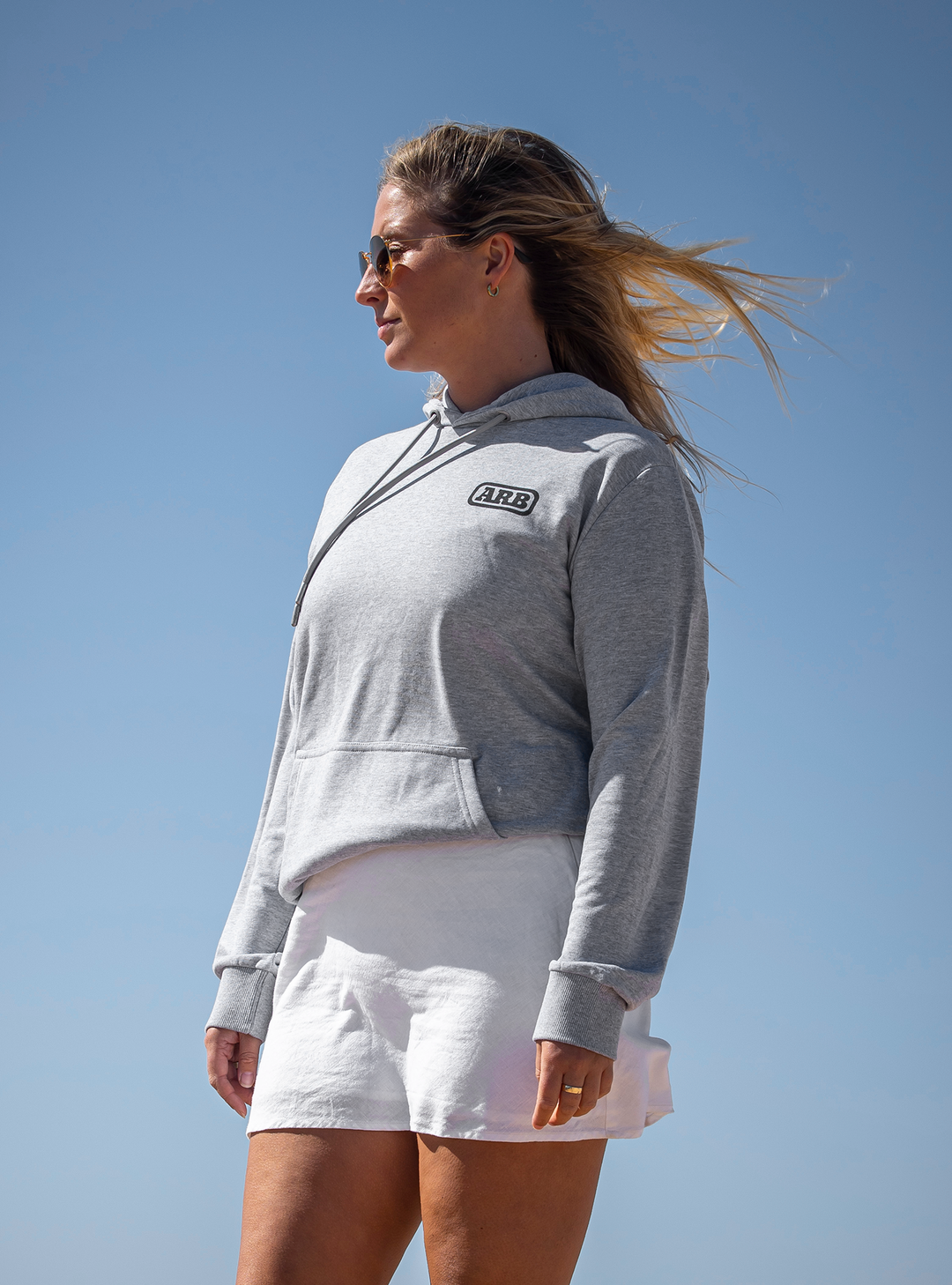 ARB Core Lightweight Hoodie - GREY MARLE - Women's